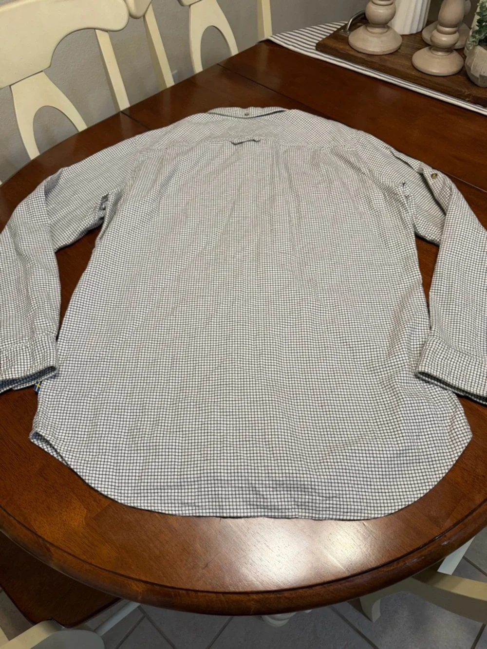 Fjallraven Forest Flannel Shirt Mens Large Button Up Tatersall Plaid Comfort Fit - Picture 11 of 12